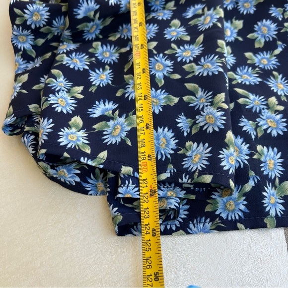 Vintage Nomad Navy Floral Dress Women Size Medium - Picture 5 of 7